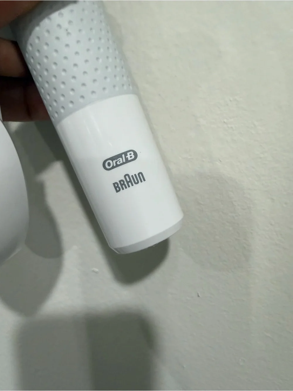 Electric Toothbrush Handle with Charging Base - White